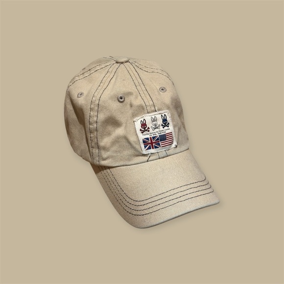 Psycho Bunny Beige Baseball Cap - Picture 1 of 4